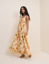 Abstract Floral Sunira Maxi Dress
