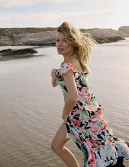Black Floral Juniper Maxi Dress