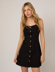 Black Rosie Mini Shift Dress
