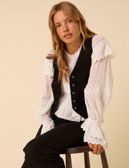 Black Cord Waistcoat