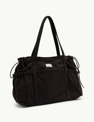 Black Cotton Holdall Bag