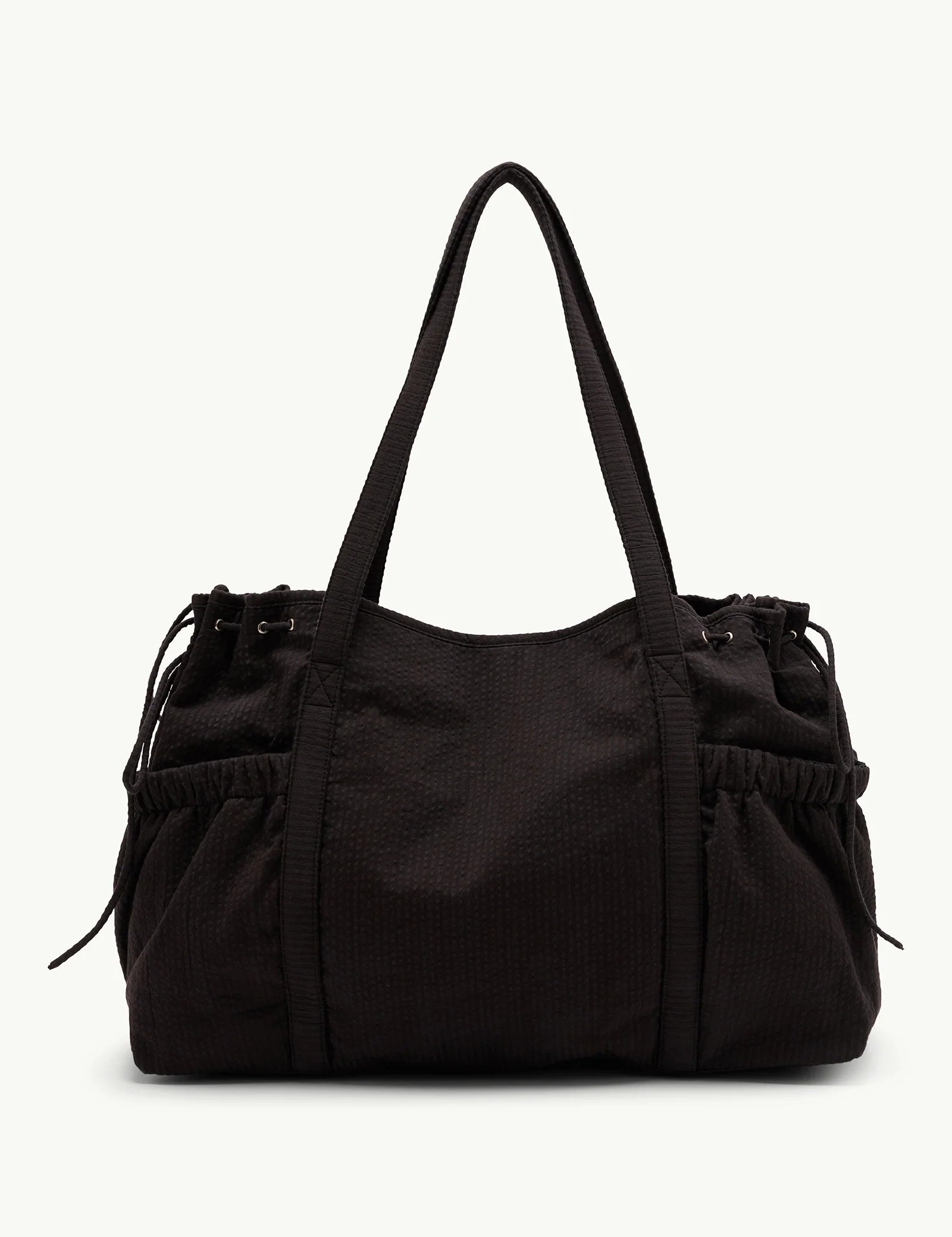 Black Cotton Holdall Bag