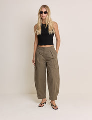 Black Cropped Racer Vest