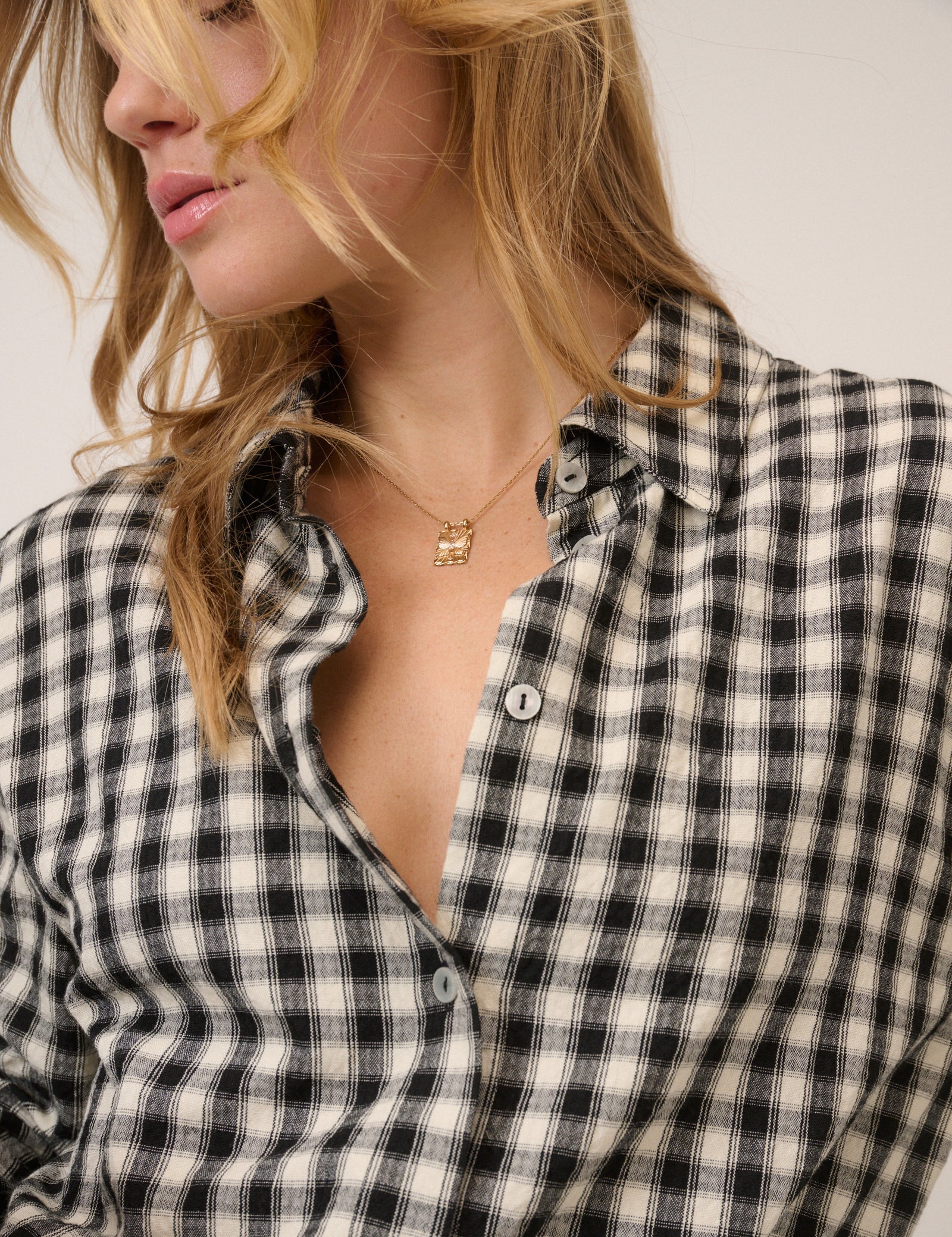 Black Gingham Shirt