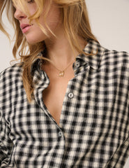 Black Gingham Shirt