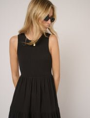 Black Sleeveless Charlie Midi Dress