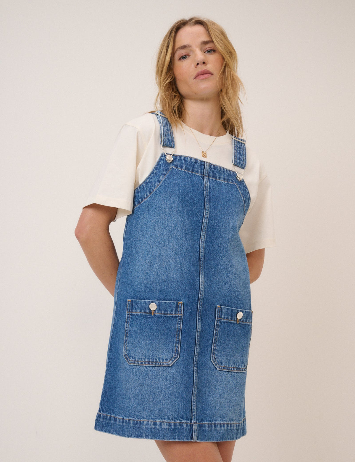 (HOLD) Denim Reggie Mini Dress