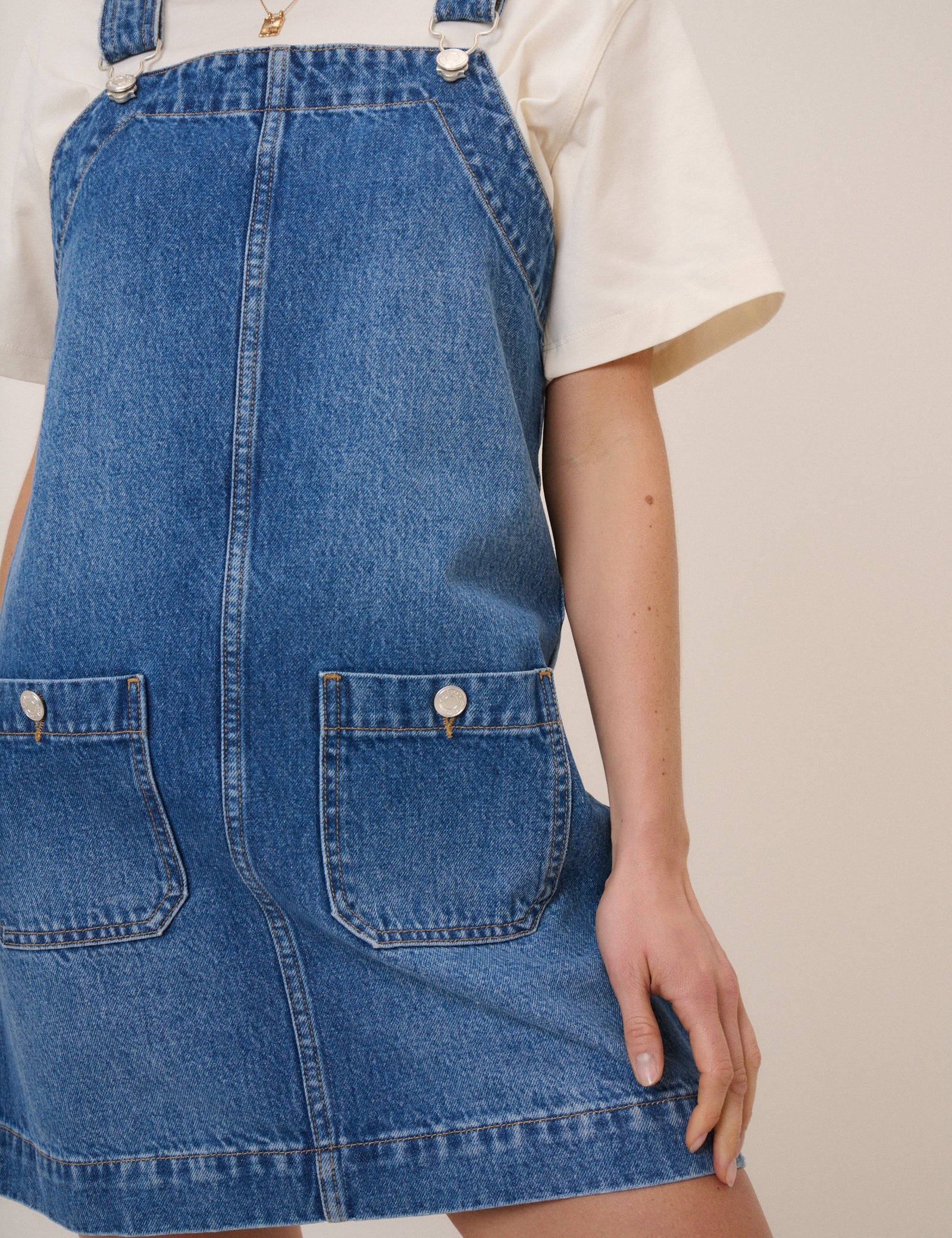(HOLD) Denim Reggie Mini Dress