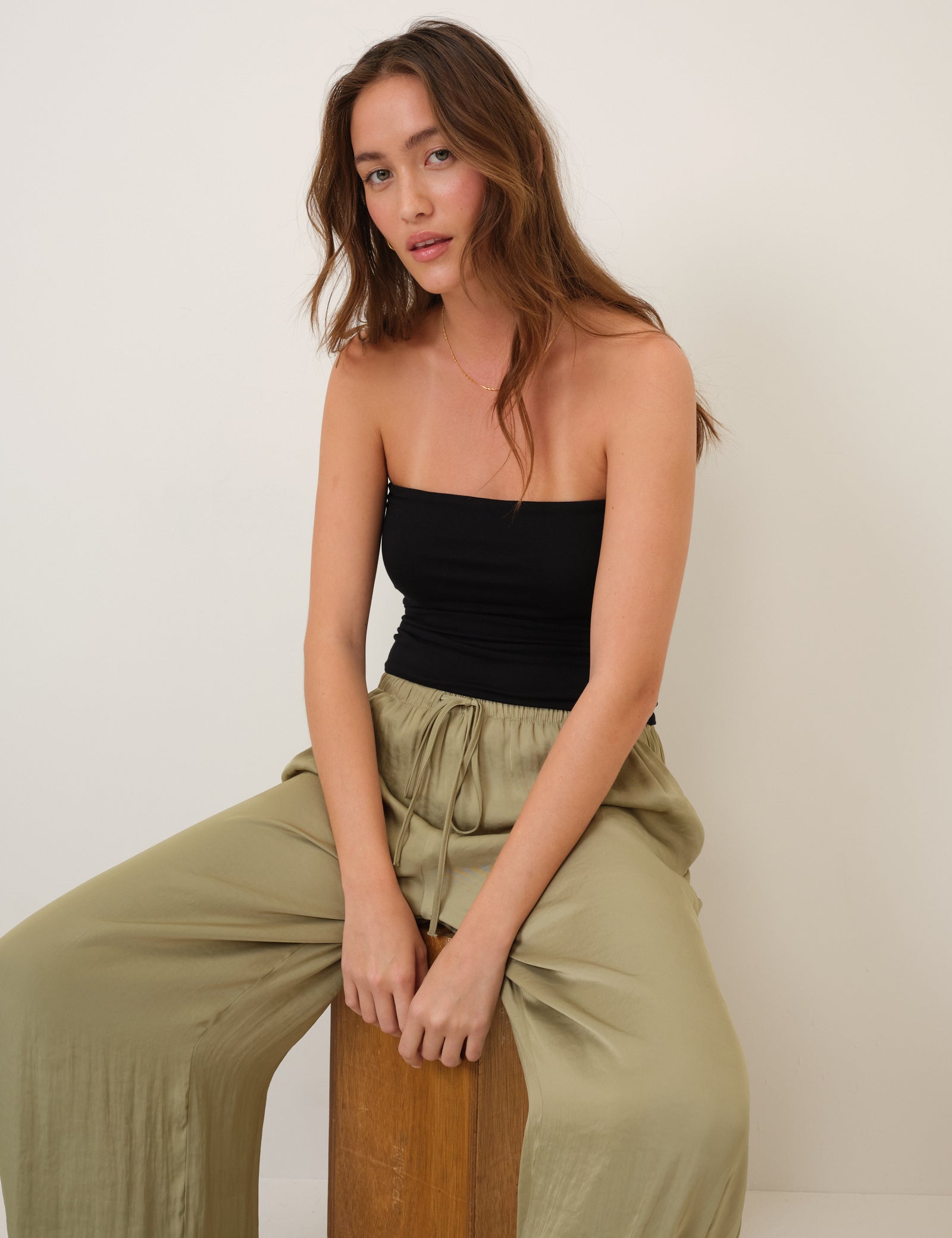 Black Bandeau Top