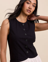 Black and White Tailored Lucille Mini Dress