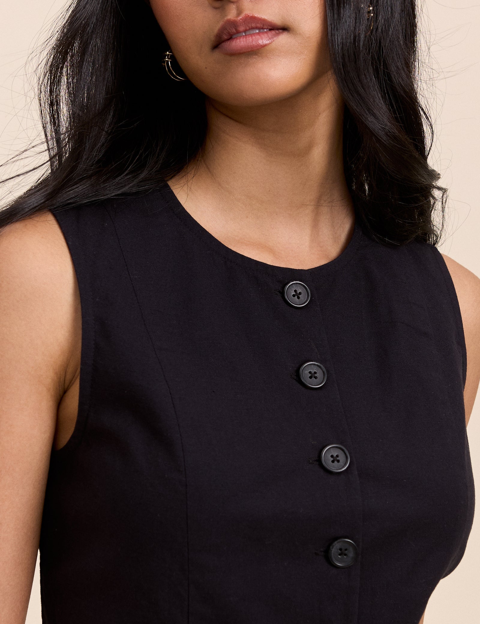 Black and White Tailored Lucille Mini Dress