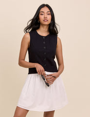 Black and White Tailored Lucille Mini Dress