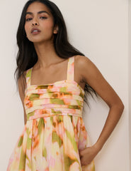 Abstract Floral Sunira Maxi Dress
