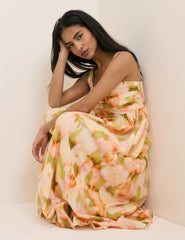 Abstract Floral Sunira Maxi Dress