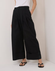 Black High Waisted Trousers
