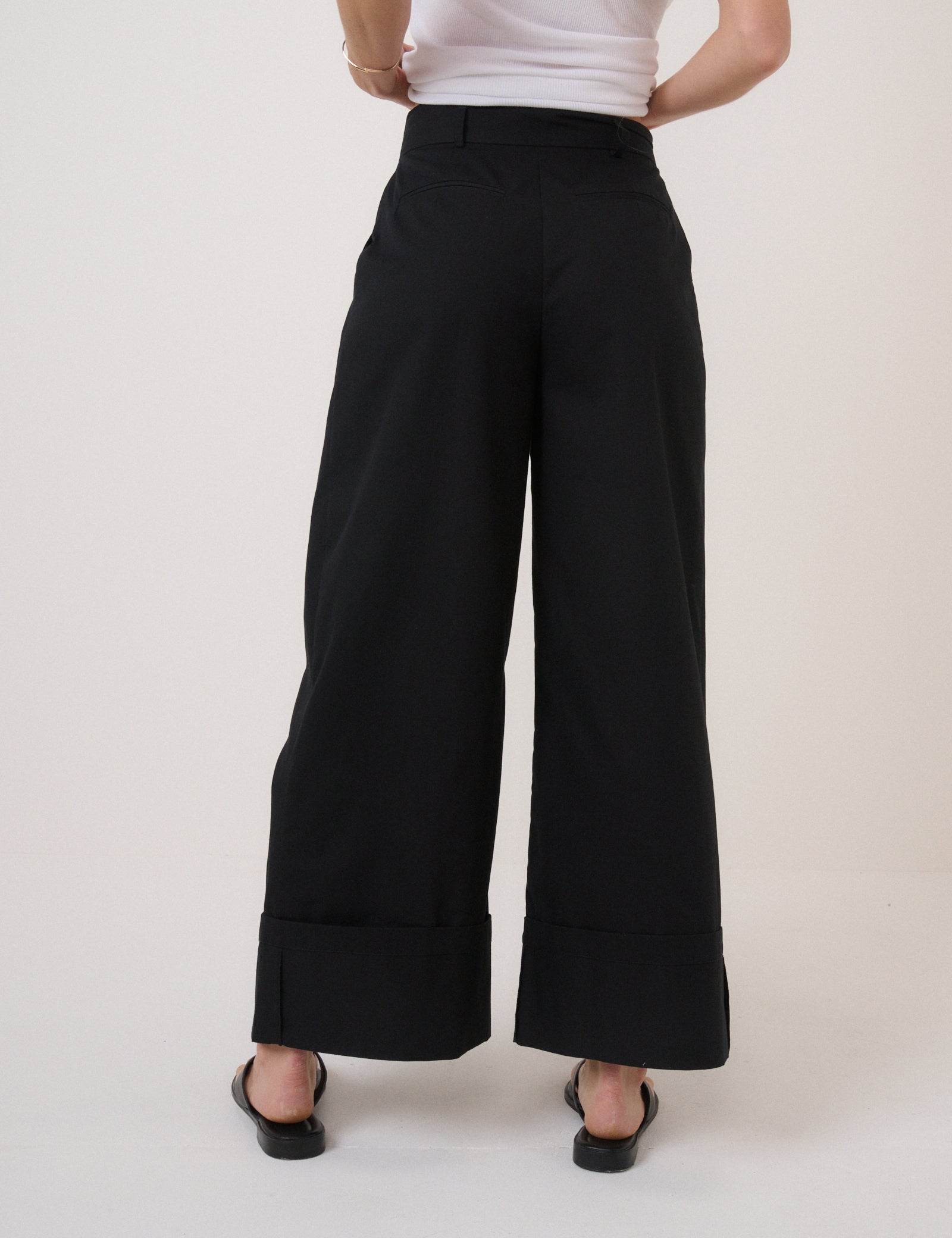 Black High Waisted Trousers