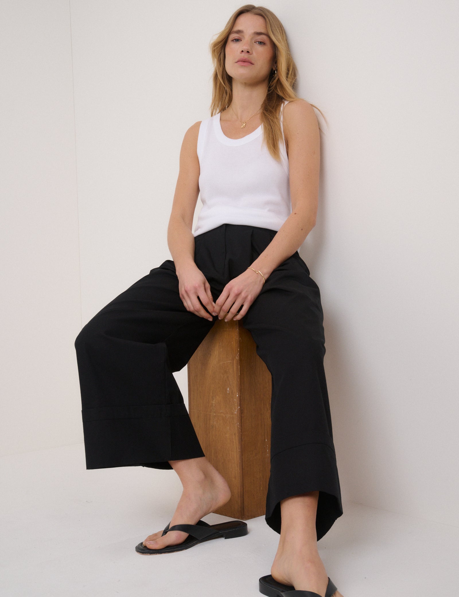 Black High Waisted Trousers