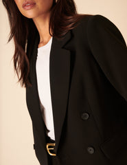 Black Double Breasted Blazer